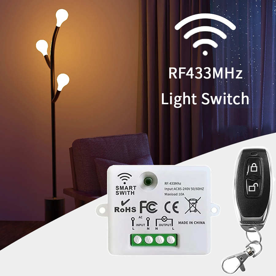 Smart Home Project - RF 433MHz Kablosuz Uzaktan Kumanda Anahtarı