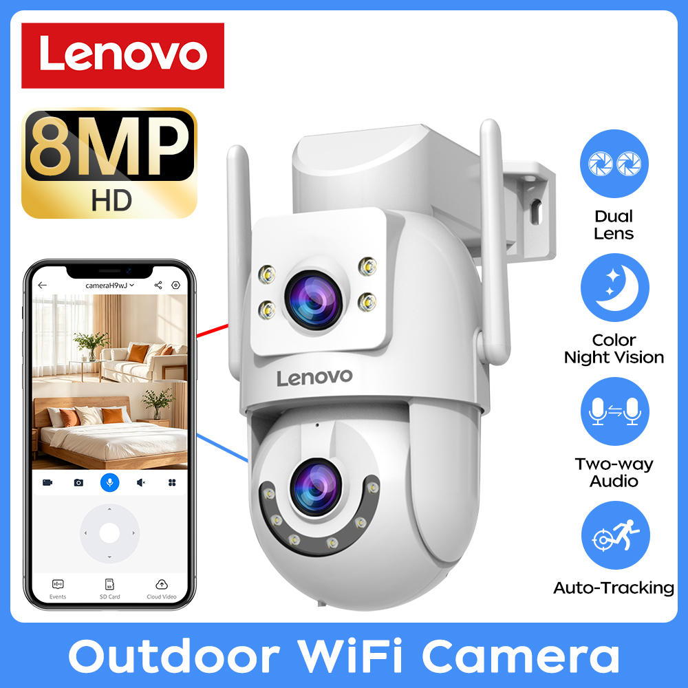 Smart Home Cctv Camera - Lenovo 8MP Dış Mekan Gözetleme Kamerası