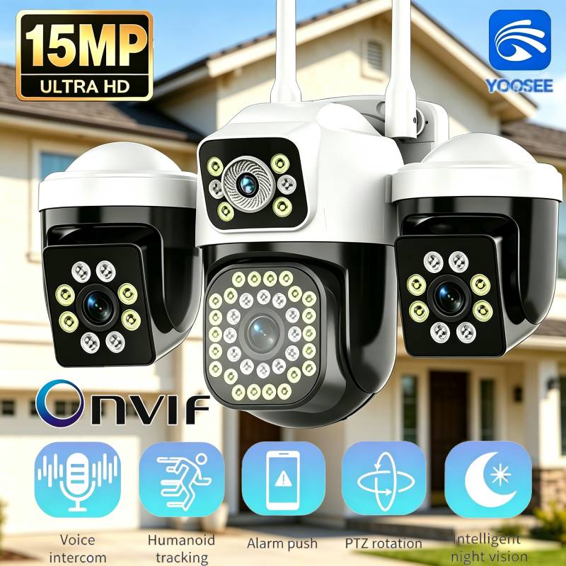 Smart Home Kamera Outdoor - YOOSEE Ev Tipi 15MP IP Kamera,
