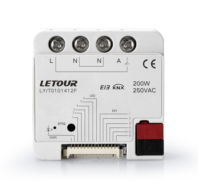 Smart Home Knx System - Oteller için Gömülü 1 Kanallı 200W