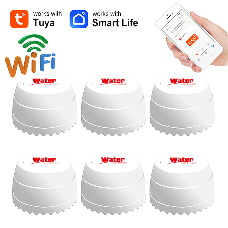 Smart Home Security System - Tuya WiFi Su Kaçak Sensörü Akıllı