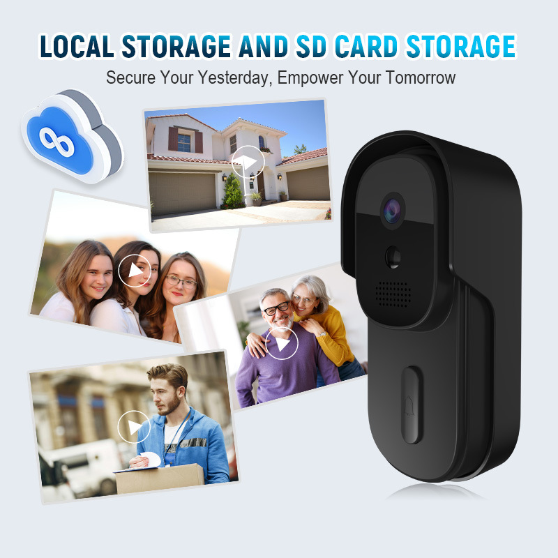 Smart Home Cctv Camera - Tuya Görüntülü Kapı Zili 2MP Su