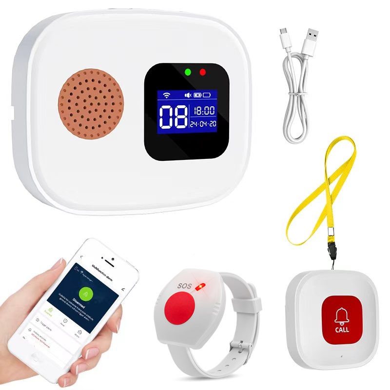 Smart Home Security System - Yaşlılar için Acil Durum Çağrı Butonu,