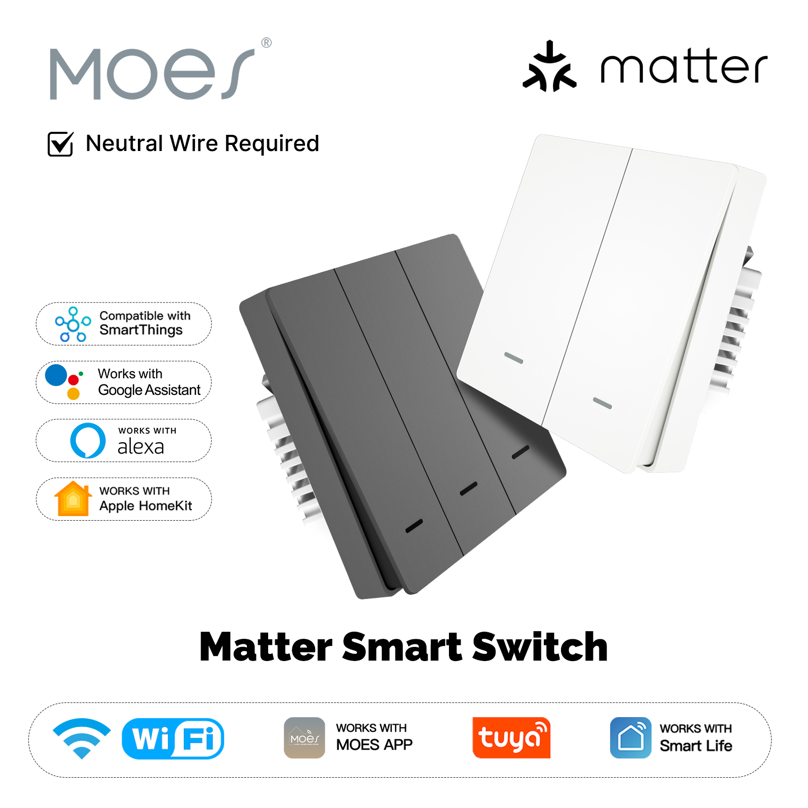 Smart Home Appliances - MOES Matter Tuya WiFi Akıllı Işık