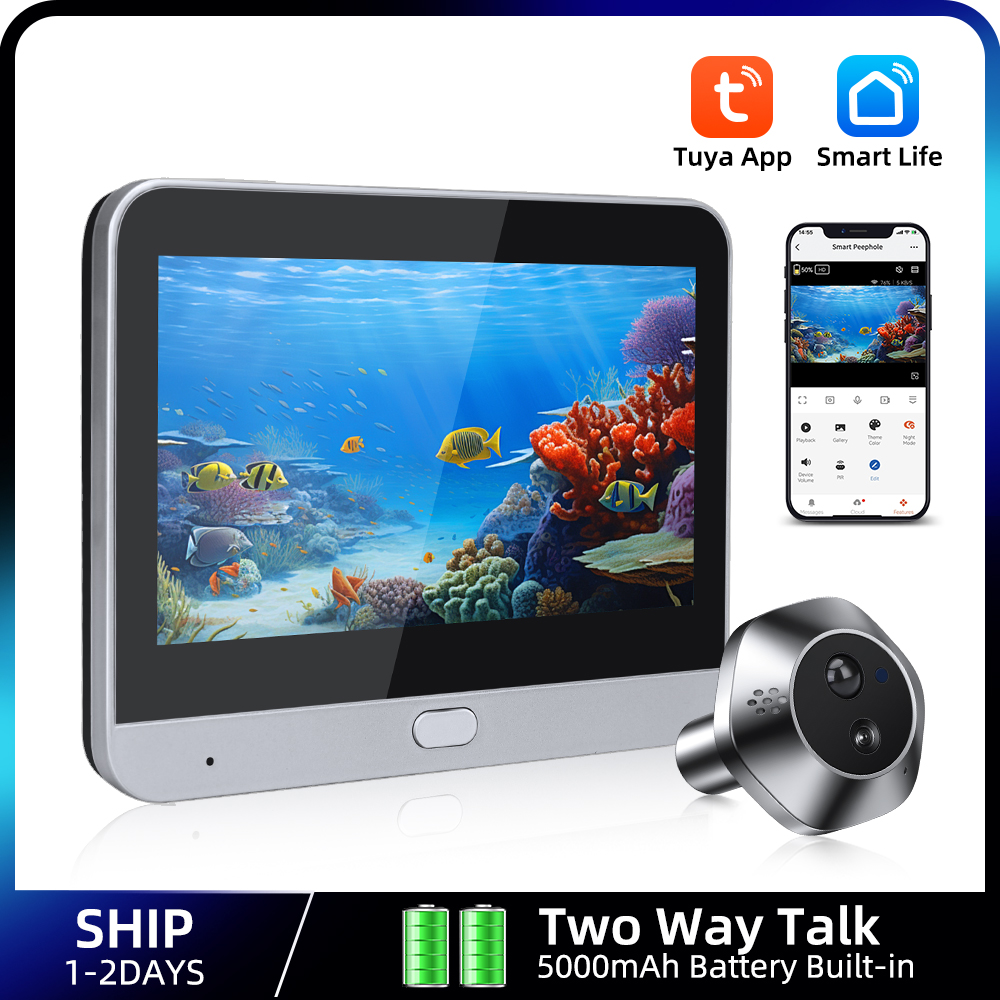Smart Home Cctv Camera - 1080P WiFi Peephole Tuya Akıllı Peephole