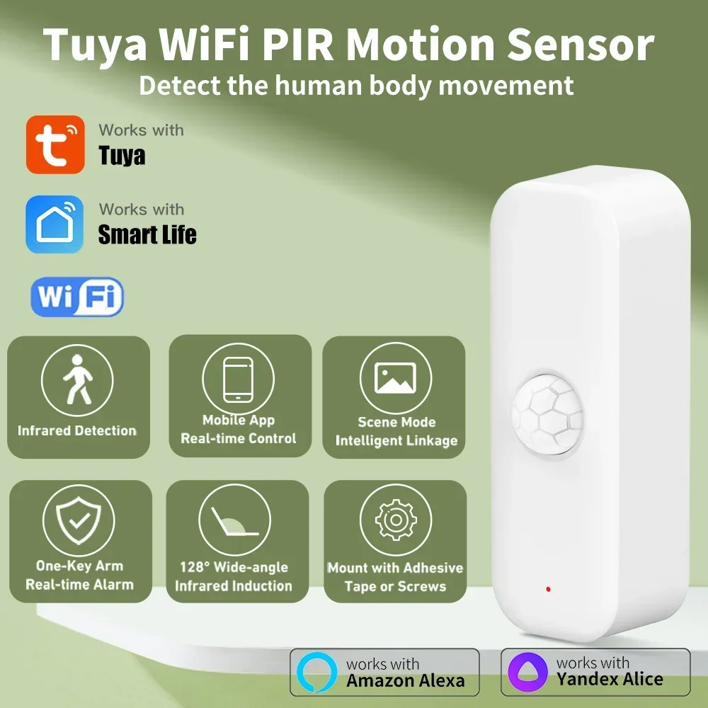 Pir Motion Sensor - Tuya WiFI Hareket Sensörü PIR Akıllı