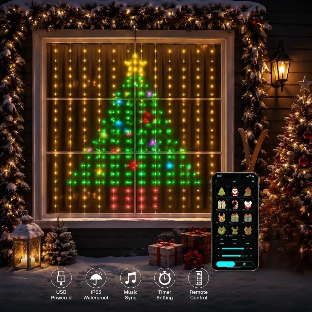 Noel Işık Zinciri LED Perde Iş - Smart Home Control incelemesi ve fiyatı