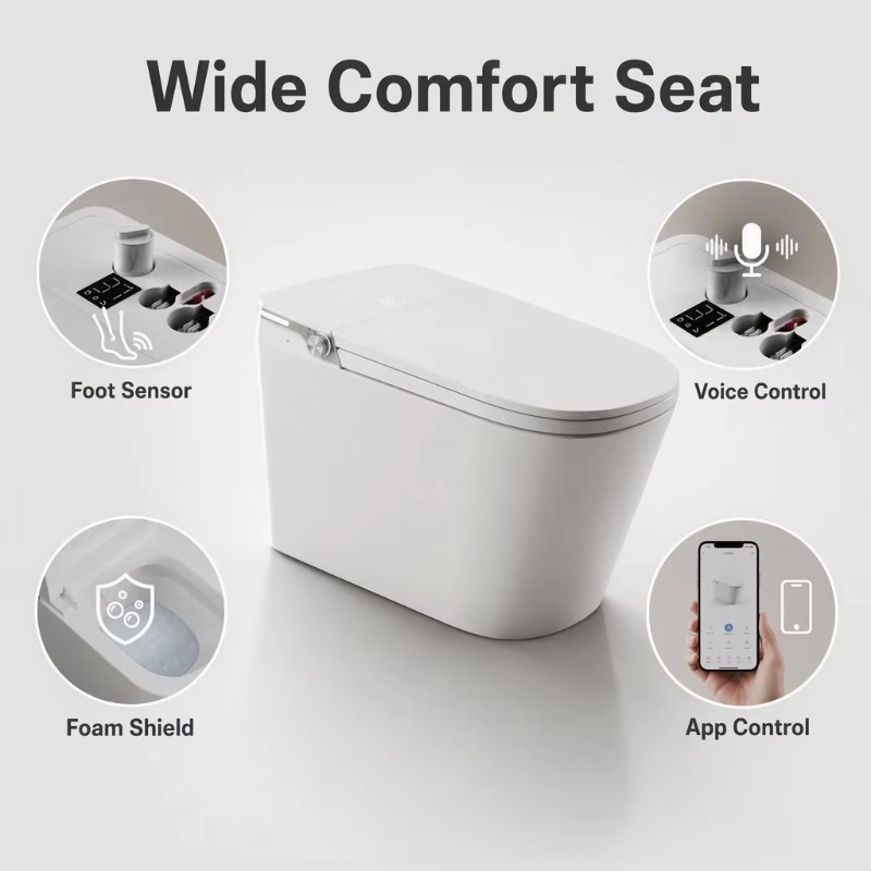 Beyaz Akıllı Klozet Kare Kase  - Smart Home Control incelemesi ve fiyatı