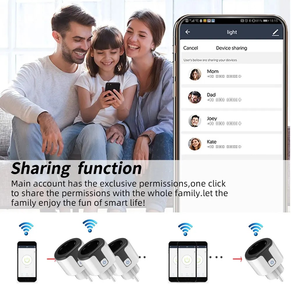 WiFi EU Akıllı Priz Tuya Uygul - Smart Home Project incelemesi ve fiyatı