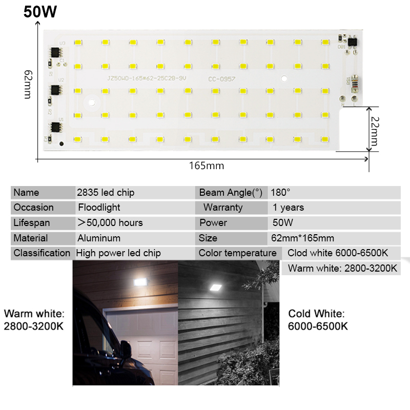 2 adet/grup 50W LED lamba yuva - Smart Home Outdoor incelemesi ve fiyatı