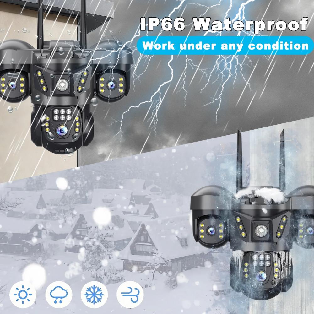 15MP 8K WIFI IP Kamera Üç Ekra - Smart Home Kamera Outdoor incelemesi ve fiyatı