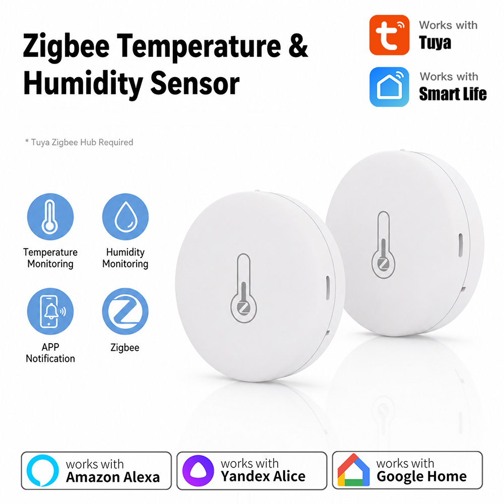 Tuya Zigbee Sıcaklık ve Nem Se - Smart Home Project incelemesi ve fiyatı