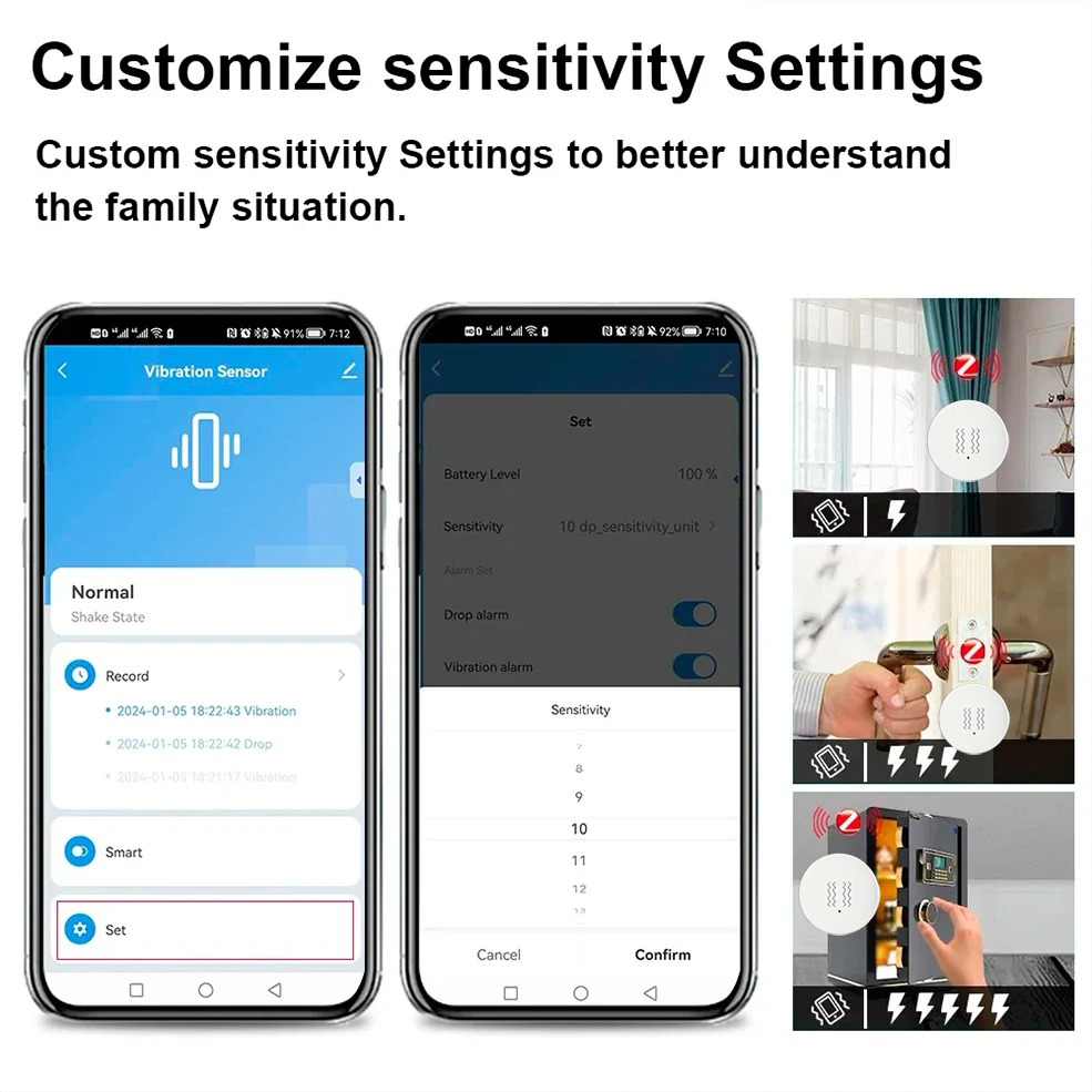 Tuya ZigBee Akıllı Titreşim ve - Smart Home Security System incelemesi ve fiyatı