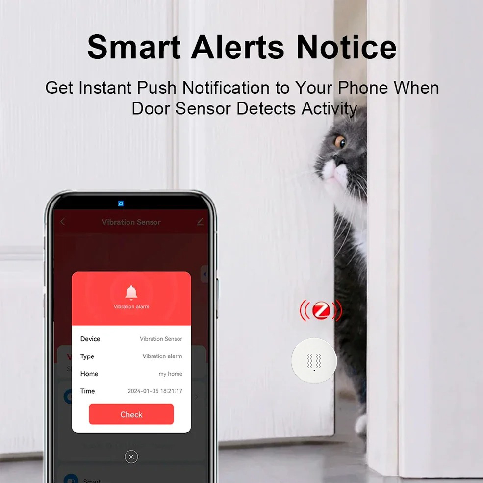 Tuya ZigBee Akıllı Titreşim ve - Smart Home Security System incelemesi ve fiyatı