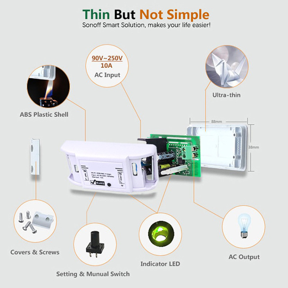 1 Adet WiFi Akıllı Anahtar, Ev - Smart Home Appliances incelemesi ve fiyatı